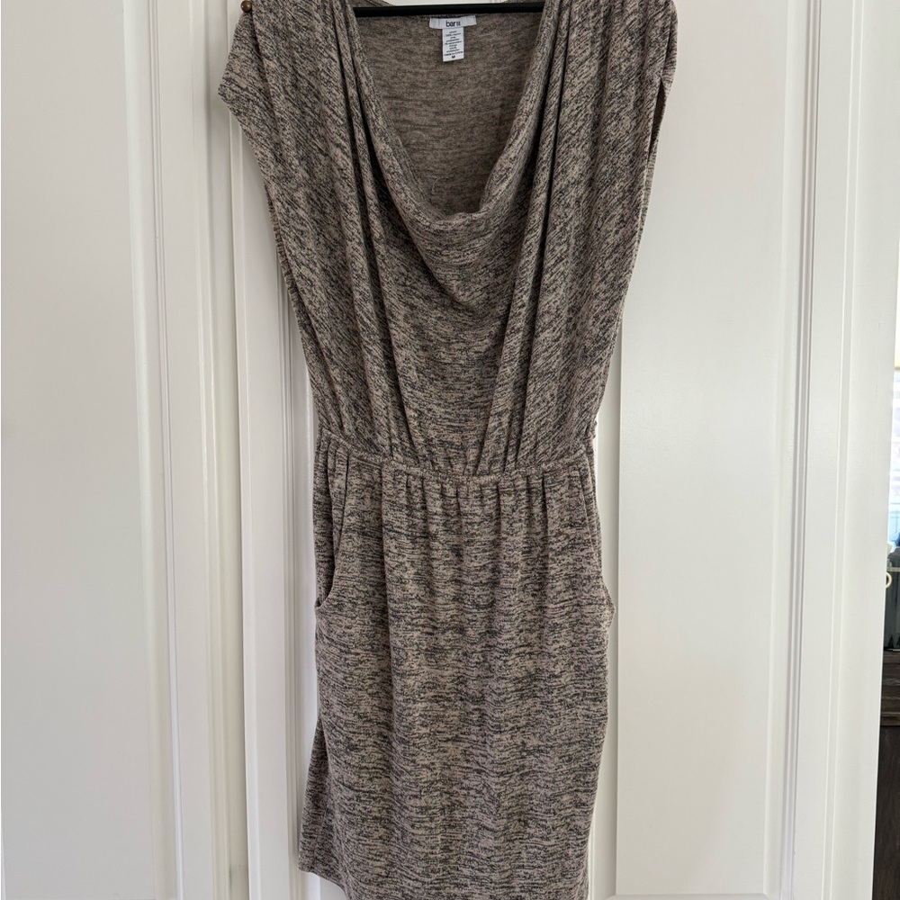 Heathered Grey Cowl Neck Dress